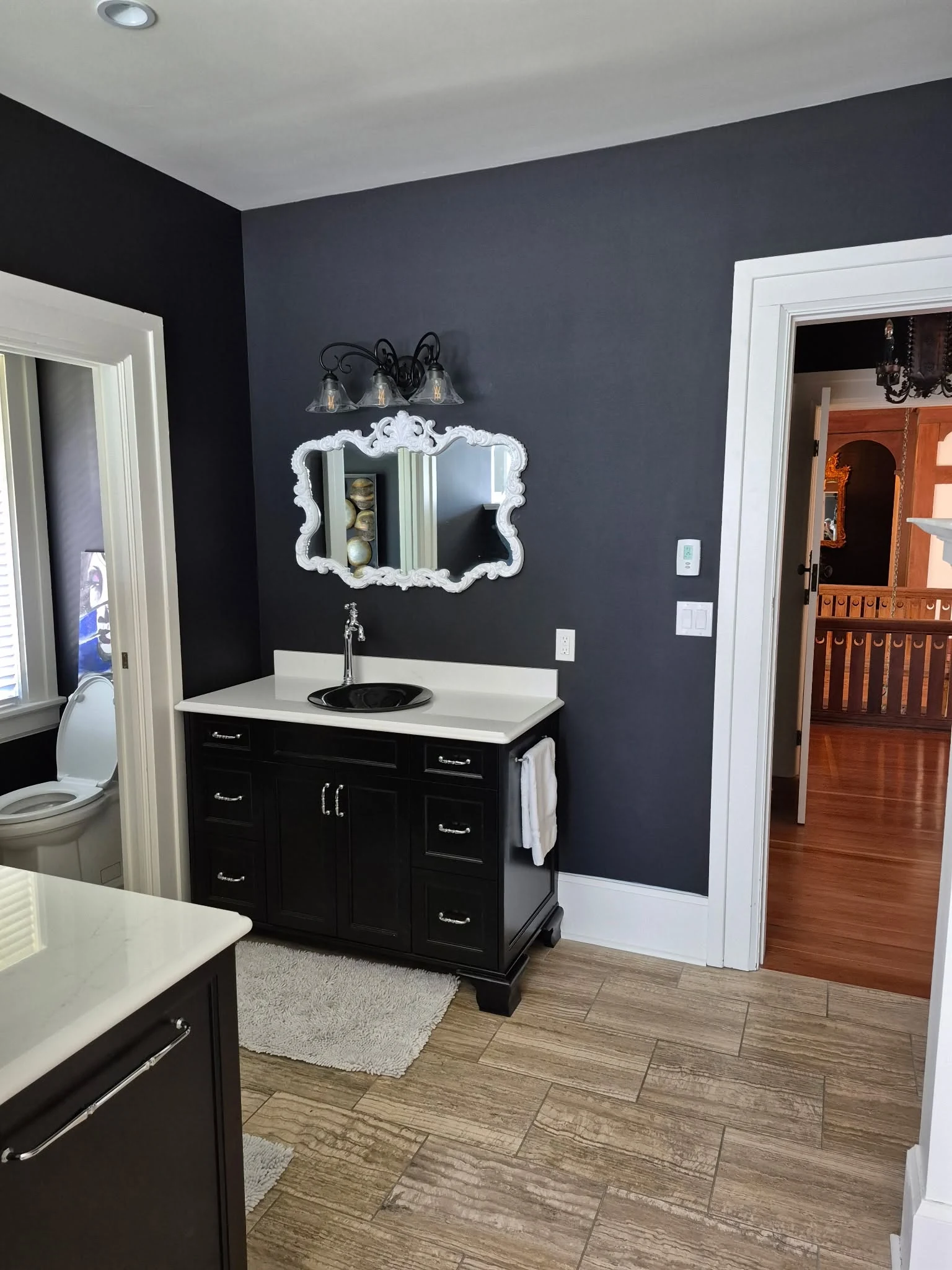 Second view of custom character-home vanity